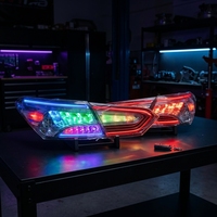 Ca-mry 2018-2021 LED RGB Rückleuchten Auto DRL Upgrade Rücklicht Bremslicht Blinker Plug-and-Play Zubehör für To-yota