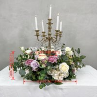 Centre de table DKB, fleurs artificielles, centre de table de mariage, décoration de mariage, petite composition décorative, couronne de fleurs