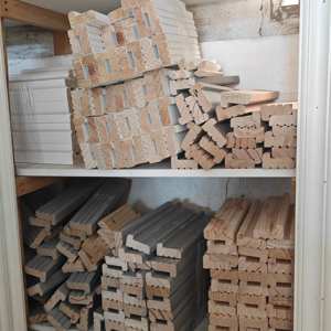 Panel dinding kayu kustom grosir panel dinding kayu berbentuk perahu papan mentah - Product Image 5