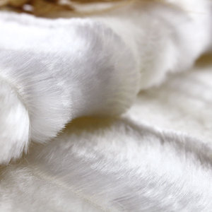 Accepter la personnalisation <span class=keywords><strong>Tissu</strong></span> gaufré en velours mélangé de polyester acrylique imité fourrures bon marché pour doublure ou manteau de veste - Product Image 2