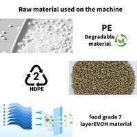 Máquina Automática para Hacer Bolsas de Recarga para Pañales de Bebé, Línea de Producción de Bolsas Biodegradables para Desechos
