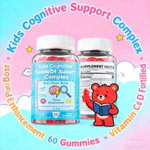 Bonbons gélifiés à la phosphatidylsérine pour le cerveau avec vitamines C et D3 pour enfants et adolescents - Améliore la concentration et la mémoire - Product Image 5