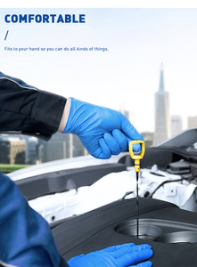 Guantes Desechables de Nitrilo Negro Extra Duraderos de 6 Mil, Sin Polvo, Antideslizantes, Hipoalergénicos, Puño Reforzado, Puntas de Dedos Texturizadas, Uso General - Product Image 4