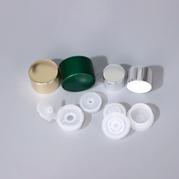 Capuchon à vis en aluminium et plastique avec bouchon intérieur d'étanchéité pour l'emballage de flacons cosmétiques