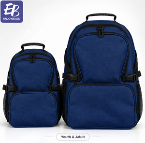 Zaino da Cheerleading Blu Navy per Ragazzi, Borsa Squadra in 600D con Logo e Nome Ricamati Personalizzati per Atleti Maschi - Product Image 1