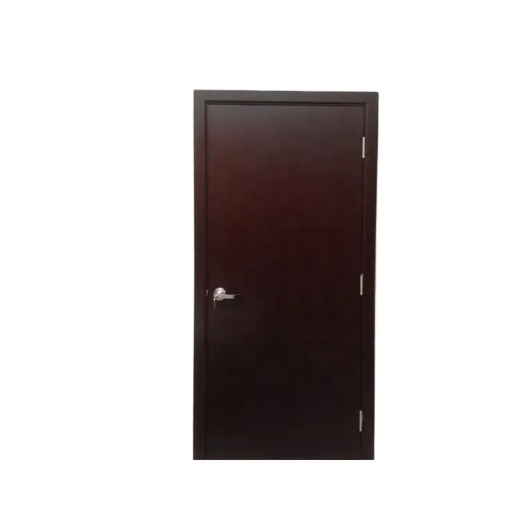 UL Listed 60 90min Fire Rated Wooden Door Single Swing Anti-fire Door Ecological Baking Varnish