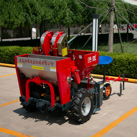 HONGZHU Nouvelle Semoir-Planteur de Pommes de Terre en Acier à 2 Rangs Haute Productivité avec Moteur Type Suspendu Garantie 1 An pour Usage Agricole