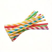 Pailles en papier jetables compostables, biodégradables et recyclables avec gobelet, couleur et logo personnalisés pour café, thé, jus, boissons et fêtes