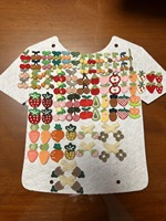 Patchs de fleurs au crochet broderie appliques fruits fer sur cerise raisin ananas fraise pastèque patchs