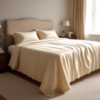 Parure de draps pleine grandeur 90 g/m² pour chambre à coucher et hôtel