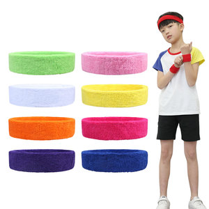 Diadema DE <span class=keywords><strong>TENIS</strong></span> antideslizante que regula el calor, resistente a los olores, absorbe el sudor, algodón de rizo, diadema para niños, banda para el sudor con logotipo - Product Image 2