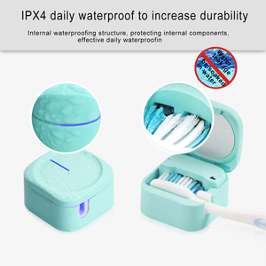 Esterilizador UV para Cepillos de Dientes, Compatible con Cepillos Eléctricos y Manuales, Recargable, Resistente al Agua IPX4, Portátil para Viajes - Product Image 5