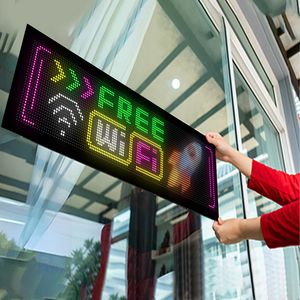 32*128 63*20cm lập trình LED thông minh ma trận Bảng điều chỉnh di chuyển tin nhắn linh hoạt LED hiển thị USB 5V không thấm nước LED dấu hiệu cửa sổ - Product Image 4