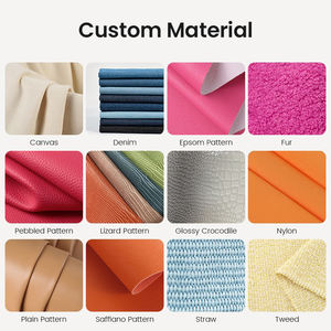 工厂定制标志素食皮革翻盖女士手包钱包时尚高品质Pu优雅奢华女用锁手袋 - Product Image 6