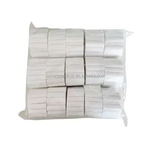 Medizinische natürliche absorbierende Baumwolle Zahnchirurgie 1,0 × 3,8 cm Zahnbaumwollrolle nichtstärlig