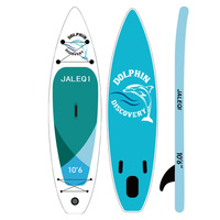Planche à pagaie gonflable en EVA PVC à motif dauphin pour la pratique du surf en eaux océaniques - Durable et portable