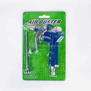 Pistola de soplado de aire industrial azul 989 con boquilla de flujo de aire ajustable de latón y piezas de aire neumáticas de extensión - Product Image 5
