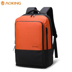 Aoking Tas Ransel Laptop Anti Pencurian, Tas Punggung Laptop Pria dengan Port Usb, Tas Buku USB Anti Pencurian untuk Laptop