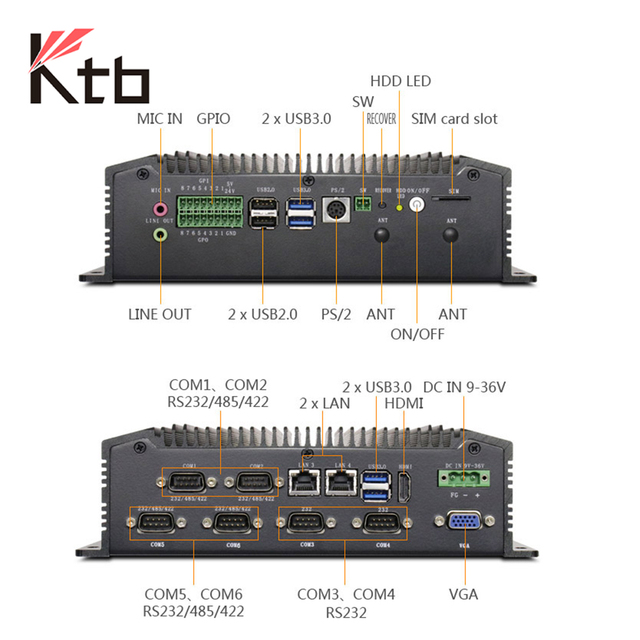 Windows Win 11 Industrial Fanless Computer Mini Pc Fanless J1900 I5 7200U X86 Pc Mini Nuc Fanless Industrial Embedded Pc