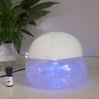 Diffuseur de parfum LED bleu d'intérieur de style européen HDL en gros, en forme de feuille, à brancher, pour la maison et l'hôtel, en plastique, garantie 1 an
