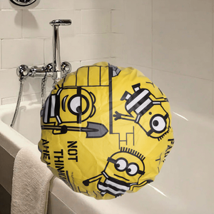 LONGLI <span class=keywords><strong>Bonnet</strong></span> <span class=keywords><strong>de</strong></span> <span class=keywords><strong>bain</strong></span> et <span class=keywords><strong>de</strong></span> douche jetable pour enfants, réglable, personnalisé, écologique, imperméable, en PEVA, motif dessin animé, souple et élastique, 28 cm - Product Image 6