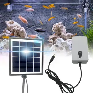 Портативный уличный Солнечный кислородный насос для аквариума для воздушных насосов и аэратора для аквариума Бытовая электроника