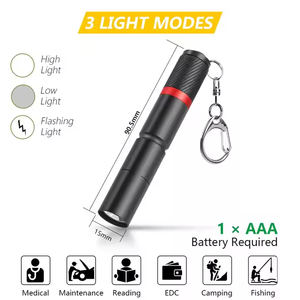 Mini <span class=keywords><strong>LED</strong></span> <span class=keywords><strong>Keychain</strong></span> Đèn pin Trọng lượng nhẹ Torch với móc chìa khóa bút ánh sáng gói đèn cho trường hợp khẩn cấp khuyến mại Mall Quà Tặng - Product Image 5