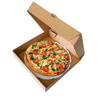 Boîte à pizza isotherme en carton ondulé personnalisée et imprimée, écologique, pour restaurants, vente en gros, avec logo