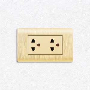 مقبس كهربائي أمريكي قياسي ذهبي اللون 16 أمبير بـ 6 أسنان للمنزل والمكتب - Product Image 5