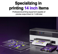 Impresora DTF A3 de Alta Velocidad de 33 cm con Cabezal de Impresión I3200, Circulación de Tinta Blanca de 35 cm, Máquina de Impresión Textil Industrial, Venta al por Mayor