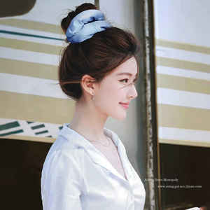 Chouchou en satin doux pour <span class=keywords><strong>cheveux</strong></span> extra-large rempli de coton technologie de dermabrasion qui respecte les <span class=keywords><strong>cheveux</strong></span> (style gros intestin) - Product Image 5