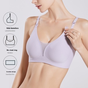 <span class=keywords><strong>Reggiseno</strong></span> per allattamento con <span class=keywords><strong>apertura</strong></span> <span class=keywords><strong>frontale</strong></span> in un pezzo per donne in gravidanza e dopo il parto senza cuciture-Design Anti-rilassamento - Product Image 2