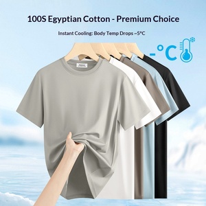 100 <span class=keywords><strong>Camisetas</strong></span> de Manga Corta de Algodón Pima Premium para Hombre, Estilo Vintage, Lisas, Color Sólido, Verano 2026, Nuevo Estilo, Sensación Fresca de Seda Helada, a la Moda - Product Image 3