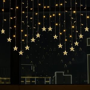 Rideau lumineux solaire LED pour scène extérieure, lumières de Noël - Product Image 5