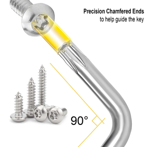 Clé Torx de sécurité de type L T10 avec trou, clé étoile anti-effraction, clé Torx Allen antivol, outil manuel - Product Image 5