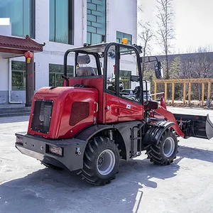 Good Quality Front End Loader 0.8 Ton Mini Wheel Loader Compact Shovel Front Loader Multi Use Farm Garden Construction Machinery