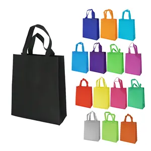BSCI factory Accept customization vest t-shirt d cut non wove reusable grocery tote bag rpet tnt non-woven shopping bag