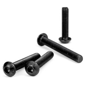 50 unids/bolsa de acero al carbono 12,9 negro cabeza redonda hexagonal tornillo de máquina métrico M1.6 M2 M2.5 M3 M4 M5 M6 M8 M10 M12 <span class=keywords><strong>DIN7380</strong></span> - Product Image 5