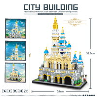 Mini blocs de briques miniatures en diamant, château, Puzzle, décompression, blocs de construction, jouets, cadeau