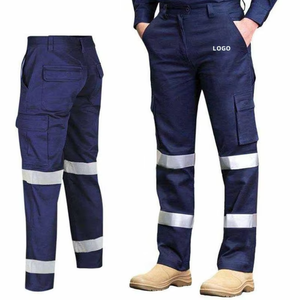 Pantalones de <span class=keywords><strong>Trabajo</strong></span> de Seguridad Reflectantes, 100% Algodón, Alta Calidad para Trabajadores de la Construcción - Product Image 2