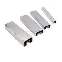 Tube de main courante en acier inoxydable 316 | Tuyau de rail supérieur en verre pour système de balustrade de balcon et d'escalier sans cadre