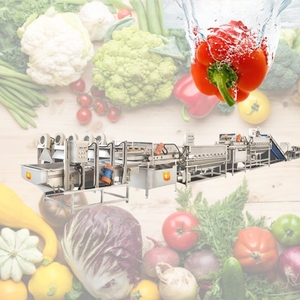 Línea de producción automática de lavado de verduras y frutas, línea de procesamiento de verduras para ensaladas, verduras de hoja verde y raíz - Product Image 1
