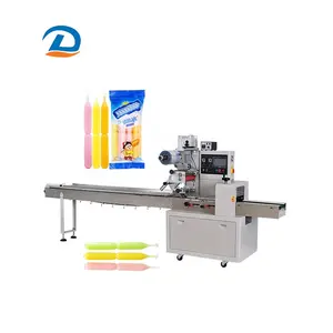 Factory Supply Biscuit Bag Flow Packing Machine Bread Cake Pillow Ice Cream Bag Packaging Machine