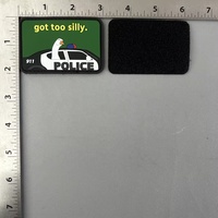 Patch en silicone PVC personnalisé avec logo animal (oie) 3D/2D, thermocollant pour chapeaux