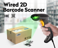 Escáner de Códigos de Barras 2D Inalámbrico y con Cable JR-650, Conexión USB Plug and Play, Lector de Códigos QR Portátil, Anti-Caídas, Escaneo Manual para Logística