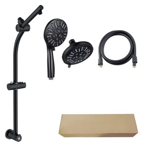 Pommeau de Douche Massant Effet Pluie 5,5 Pouces avec Rotule Réglable, Ensemble de Douche Économe en Eau à 8 Fonctions pour Salle de Bain - Product Image 2