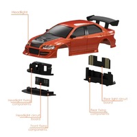 Voiture de course Turbo Racing 1/76 C76 Drift, mini voiture télécommandée haute vitesse, portable, RTR, modèle de voiture RC de bureau