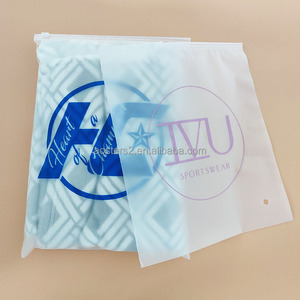 Biodegradabile serratura della chiusura lampo sacchetto di plastica con il logo per il confezionamento di abiti - Product Image 3