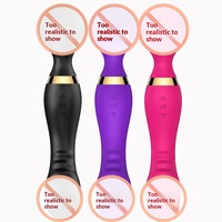 Jouet sexuel pour femmes adultes, vibromasseur double moteur, puissant, avec vibrations et massage, double tête, vibromasseur baguette AV pour adultes