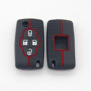 Produits chauds Prix d'usine en gros Matériau en silicone Porte-clés de haute qualité pour <span class=keywords><strong>Peugeot</strong></span> avec porte-clés - Product Image 2